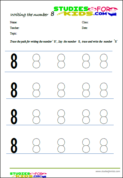 Number Tracing 1 10 Worksheet Free Printable